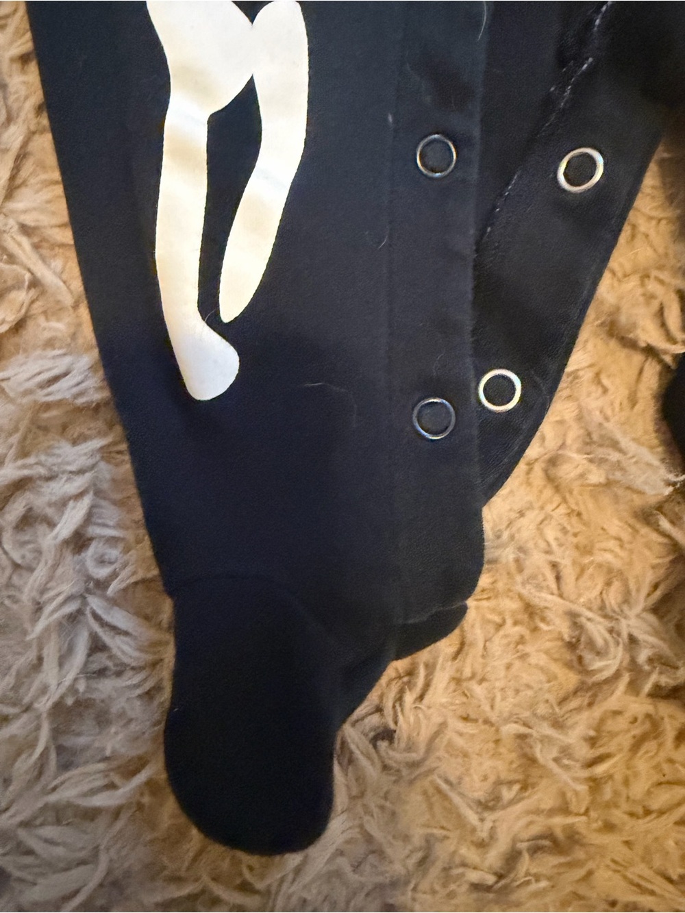 Carter's Black Footed Skeleton One-Piece - Picture 2 of 4